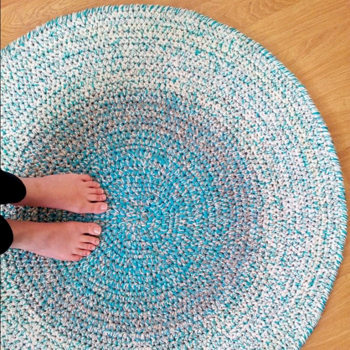 Learn How To Crochet A Round Rag Rug