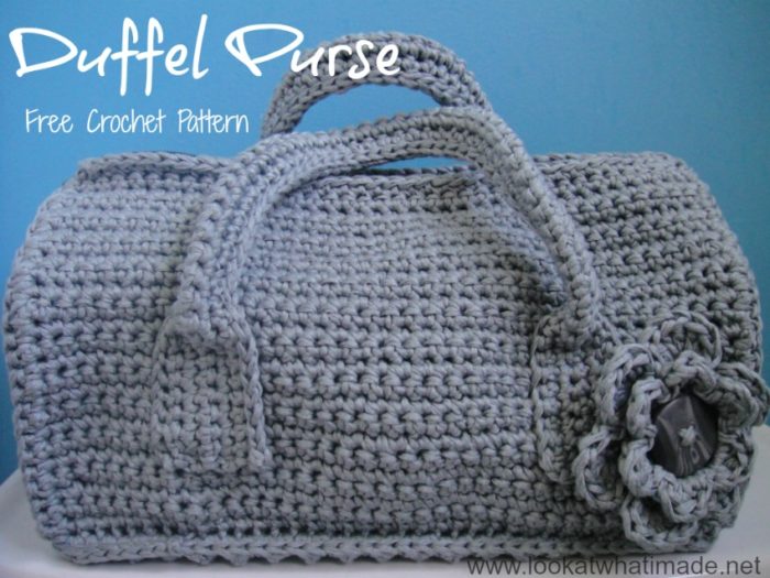 Bubble Duffel Bag Crochet Pattern Zipper Luggage Pattern 