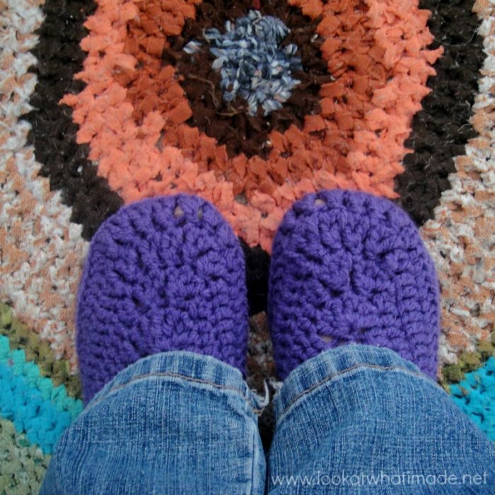 Grandma's on sale crochet slippers