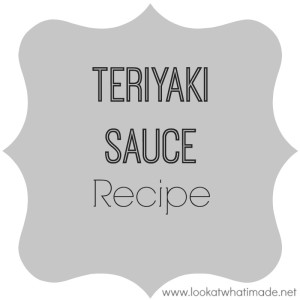Teriyaki Sauce Recipe