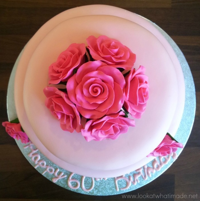 Two-Tier Pink Birthday Cake