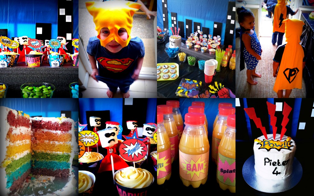 Superhero Pop Art Party Ideas and printables