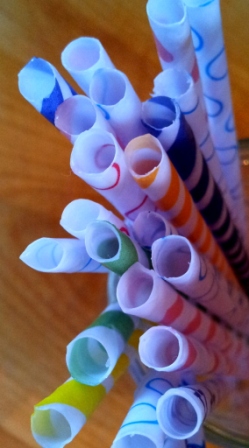 DIY Paper Drinking Straws