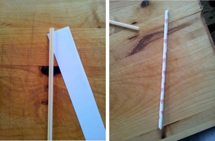 Make your own paper drinking straws