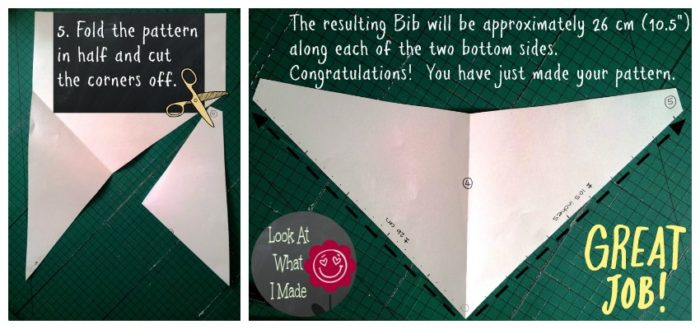 triangle baby bib pattern