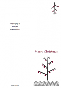 Last-minute Christmas Card Printable