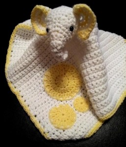 Crochet Elephant Comfort Blanket Pattern