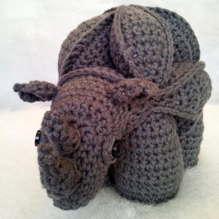Crochet Rhinosaur Puzzle Pattern