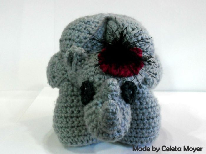 Rhinosaur Puzzle Crochet Fascinator