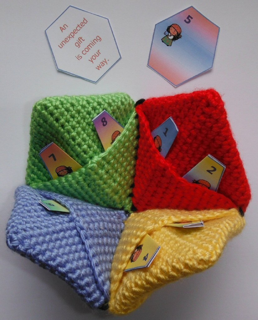 Folded Fortune Teller crochet pattern by Grandma Perkins