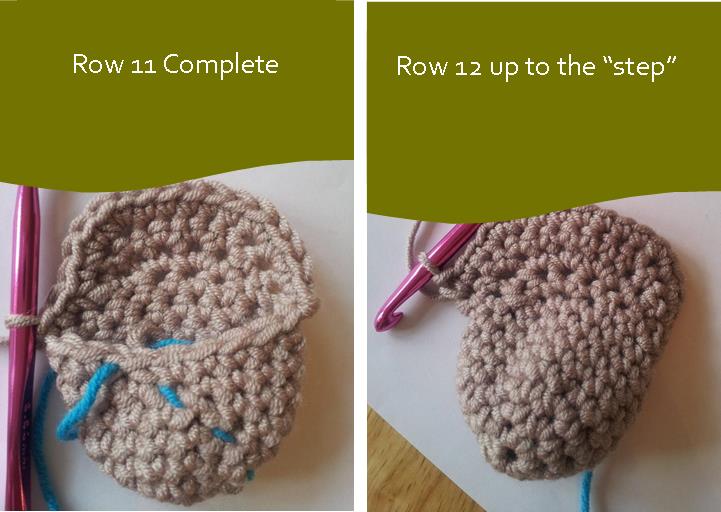 Crochet Short Rows Joining in the Round Running Stitch Marker