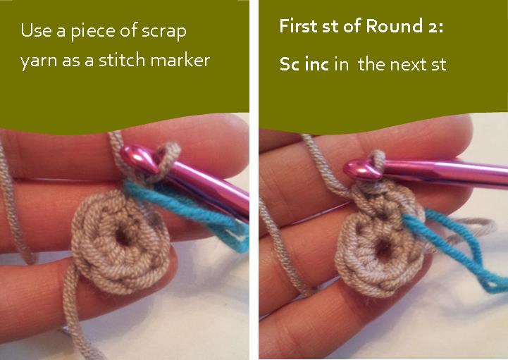 Running Stitch Marker Crochet