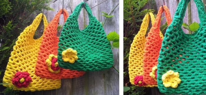 Crochet Mesh Bag Pattern for Beginners