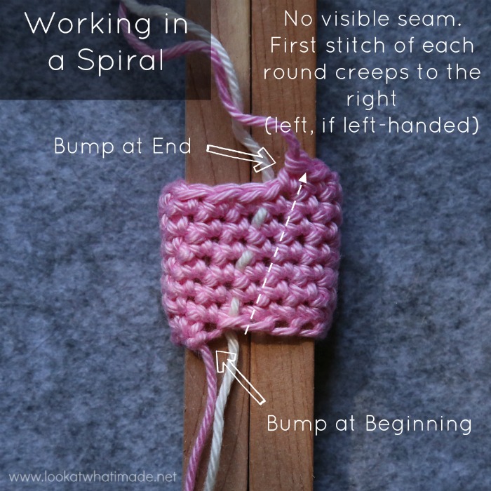 crochet spiral stitch