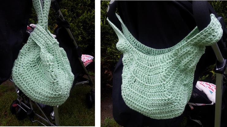 Free crochet 2024 walker bag pattern