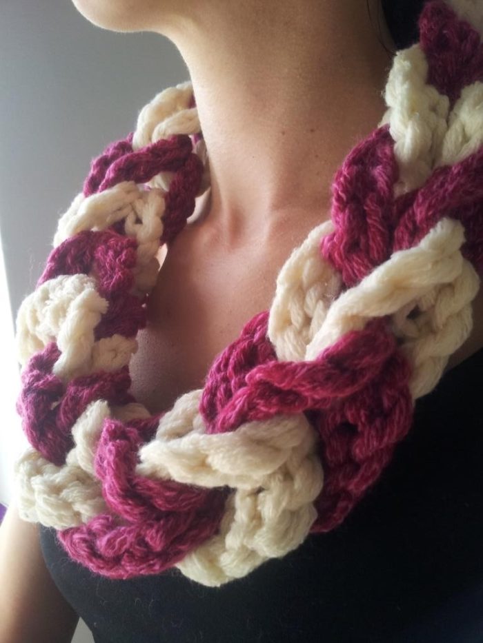 Crochet Chain Link Scarf Pattern