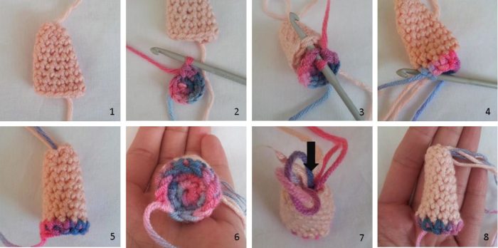 Crochet Elephant Legs Meimei:  Free Baby Elephant Crochet Pattern
