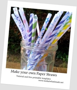 Paper Drinking Straw Templates