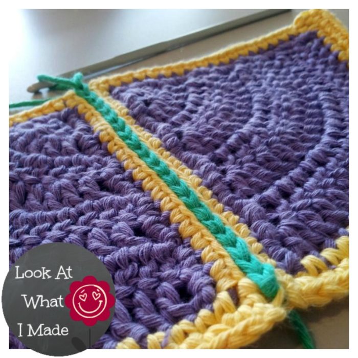 Join Crochet Squares Flat Method