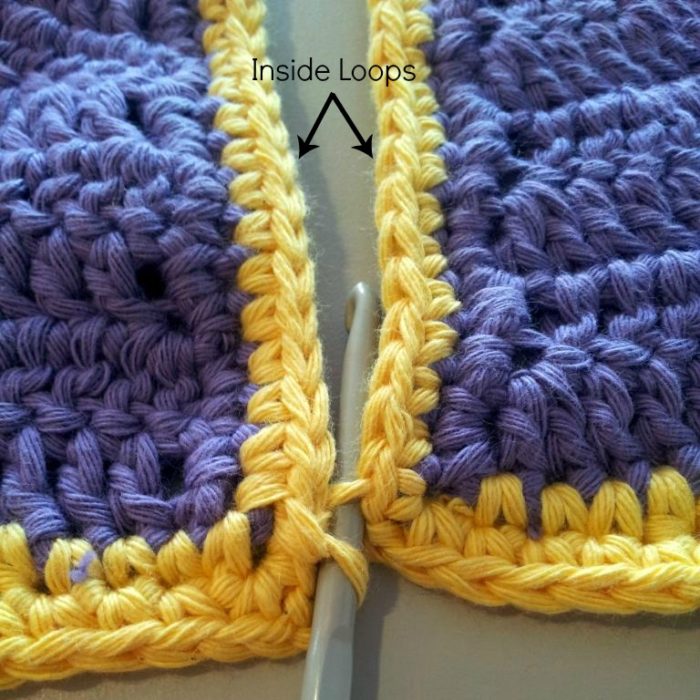 How to Join Crochet Squares Completely Flat “Zipper” Method