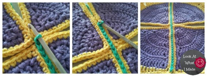 Join Crochet Squares Flat Method