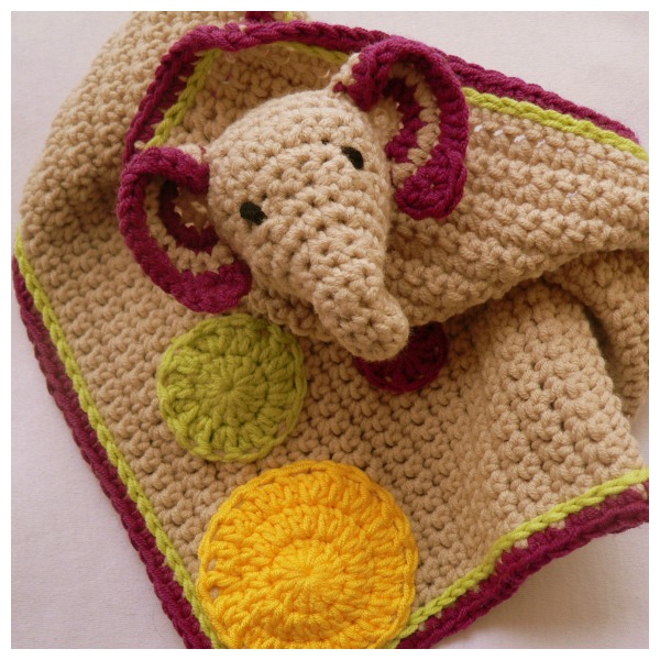 Crochet sales elephant lovey