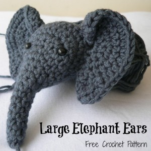 Large Crochet Elephant Ears