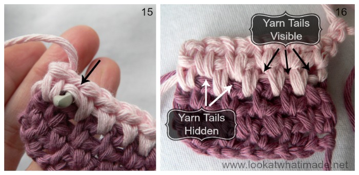 Crochet Over Your Yarn Tails