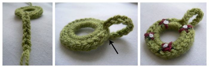 Tiny Crochet Wreath