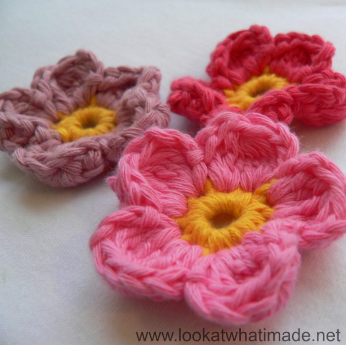 Inverted Crochet Cluster Flowers