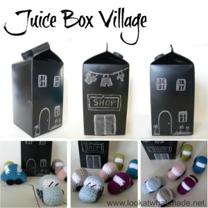 DIY Juice Box Village