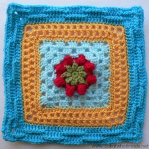 Basket of Berries Crochet Square