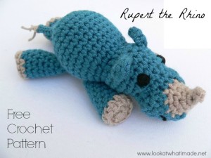 Rupert FREE Crochet Rhino Pattern