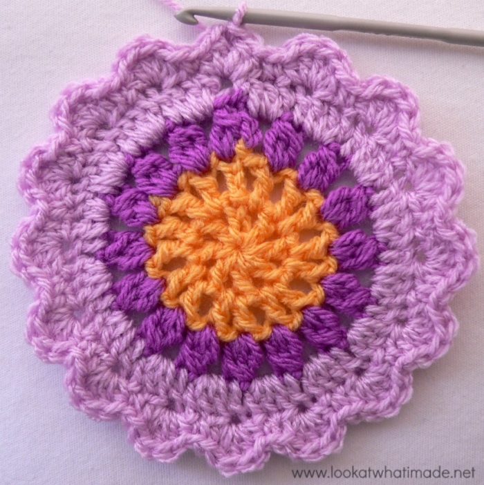 Starfire Crochet Square Pretty Crochet Flower