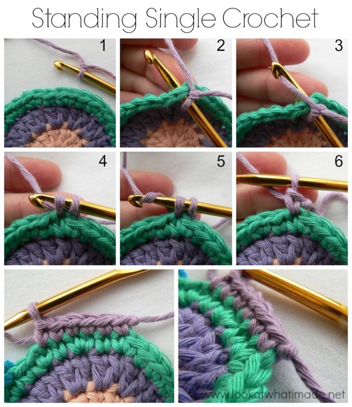 Join New Yarn With a Standing Single Crochet