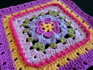 Veronica's Rose Crochet Square