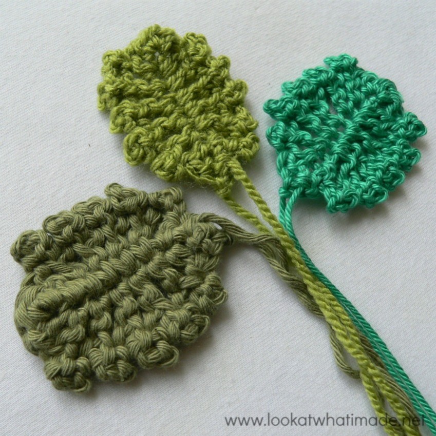 Pansy leaf crochet leaf pattern