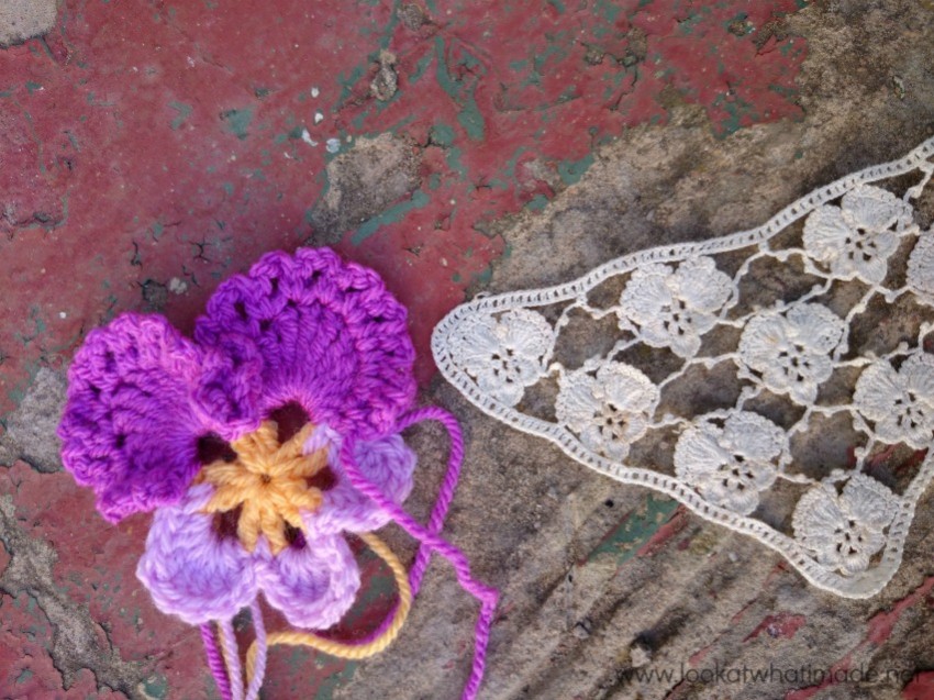 Granny's Crochet Pansy Pattern