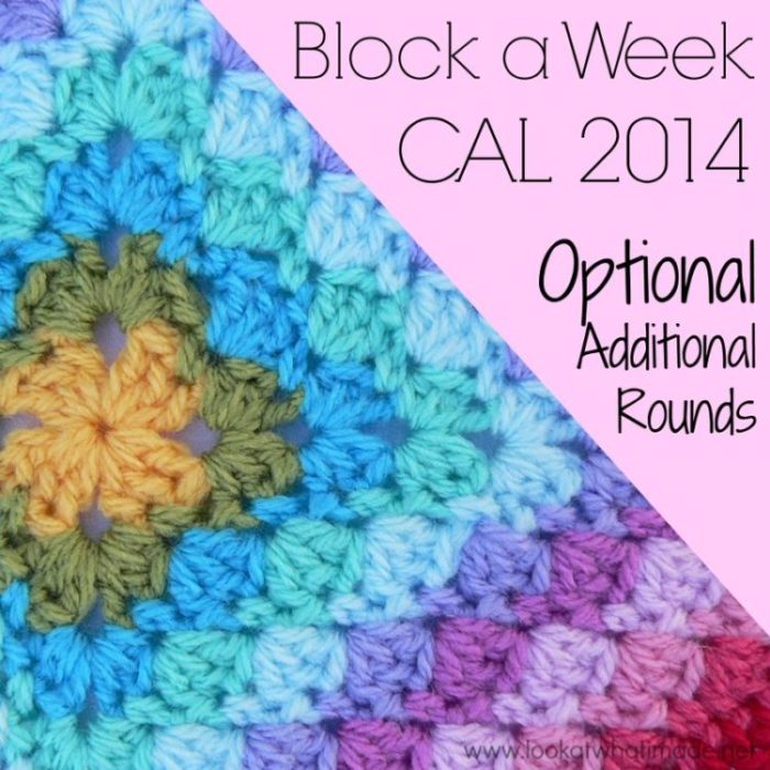 Block a Week CAL 2014 Crochet-along Squares