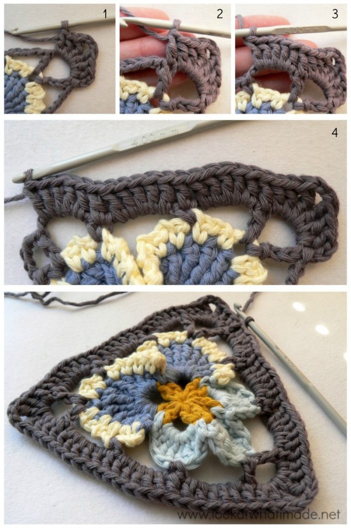 Granny's Pansy Crochet Bunting