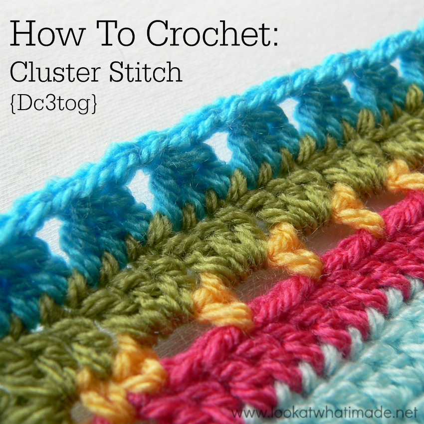 Crochet Cluster Stitch Dc3tog