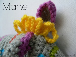 Crochet Zebra Mane