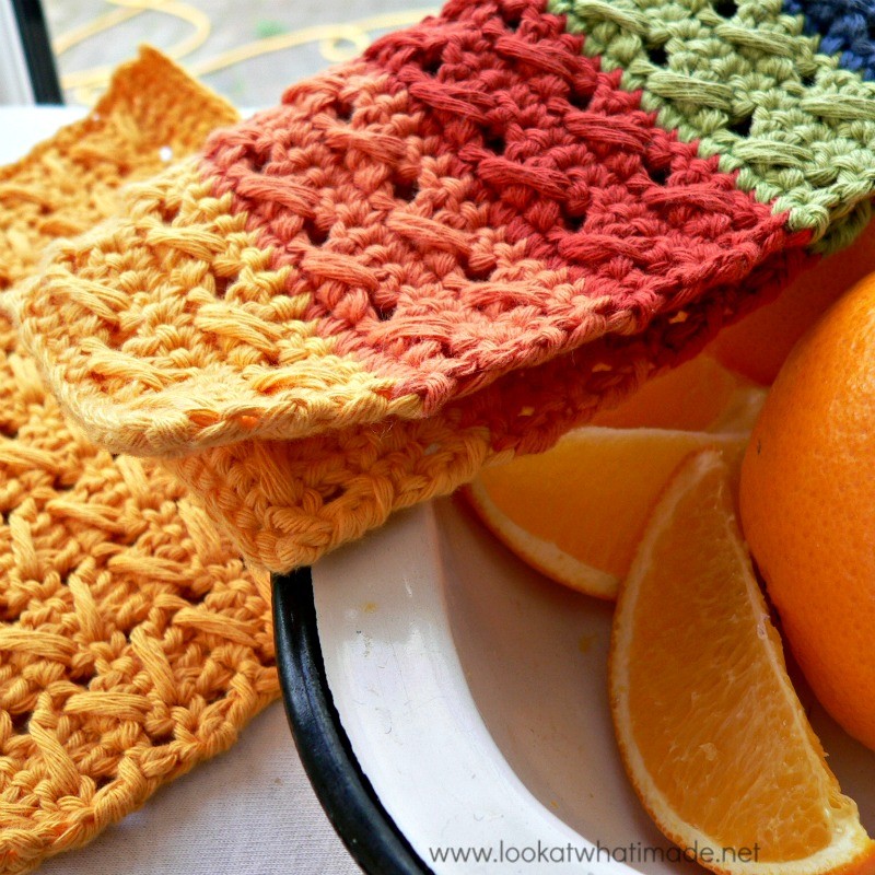 Cable Stitch Dishcloth { 2 Free Patterns}
