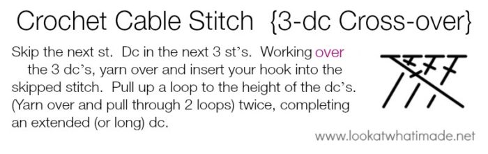 Crochet Cable Stitch