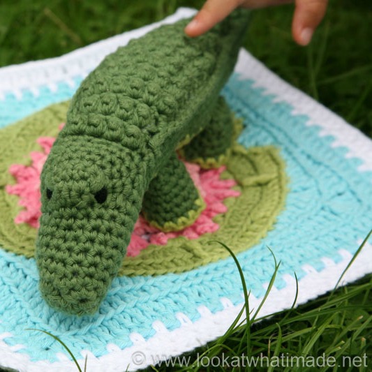 Alligator Crochet Stuffed Animal - Toy