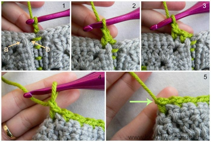 joining crochet squares diagonally