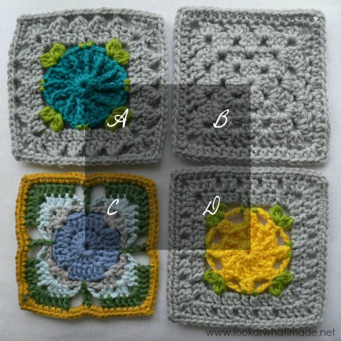 Joining Crochet Squares With Different Stitch Counts