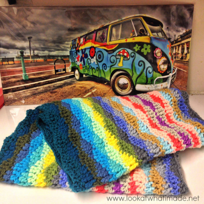 Lazy Waves Blanket Crochet