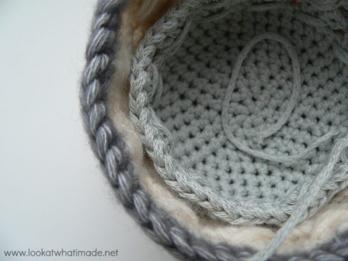 Crochet Cable Stitch Basket Pattern