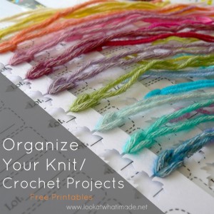 Organize your crochet projects printable